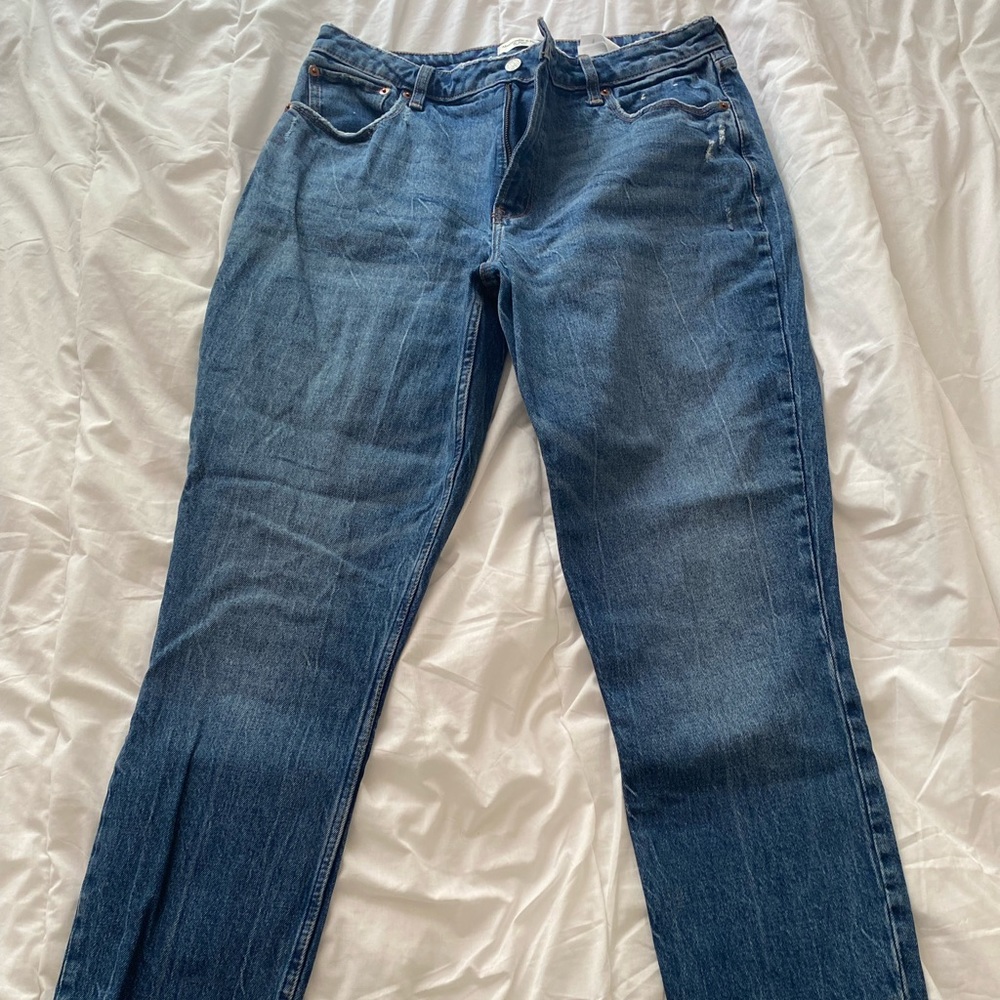 High rise skinny jeans